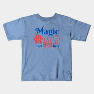 Disney World Magic Lives Here Kids T-Shirt